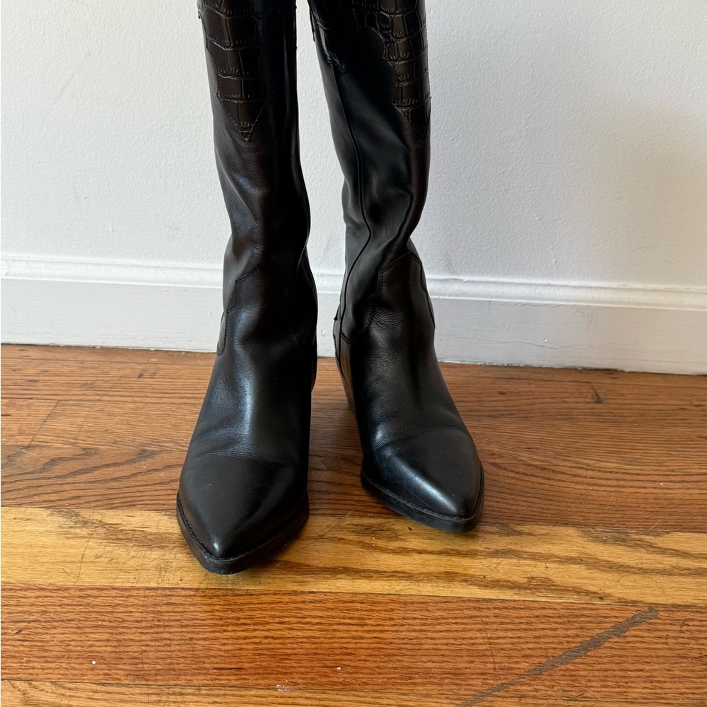 Marc Fisher Black Heeled Boots
